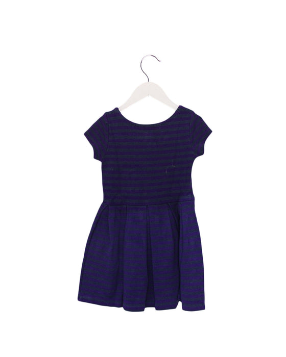 A Purple Short Sleeve Dresses from Polo Ralph Lauren in size 4T for girl. (Back View)