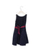 A Navy Sleeveless Dresses from Polo Ralph Lauren in size 4T for girl. (Back View)