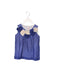 A Blue Sleeveless Tops from Il Gufo in size 4T for girl. (Front View)