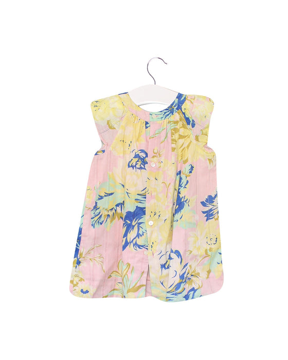 A Pink Short Sleeve Dresses from Bonpoint in size 6-12M for girl. (Back View)