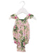 A Pink Sleeveless Bodysuits from Posh Peanut in size 0-3M for girl. (Front View)