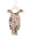 A Pink Sleeveless Bodysuits from Posh Peanut in size 0-3M for girl. (Front View)