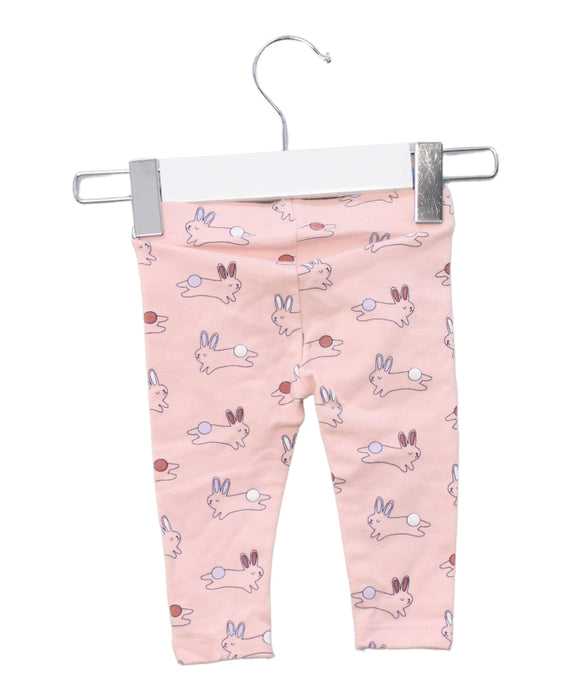 A Pink Leggings from Seed in size 0-3M for girl. (Back View)