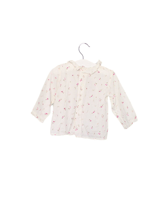 A Ivory Long Sleeve Tops from Bonpoint in size 6-12M for girl. (Back View)