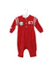 A Red Long Sleeve Jumpsuits from Ralph Lauren in size 0-3M for boy. (Front View)