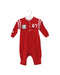 A Red Long Sleeve Jumpsuits from Ralph Lauren in size 0-3M for boy. (Front View)