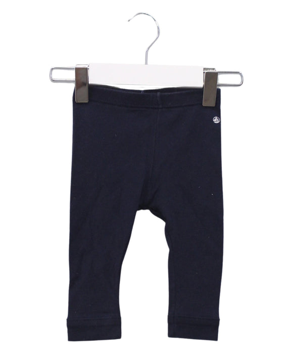 A Navy Leggings from Petit Bateau in size 3-6M for boy. (Front View)