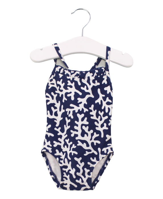 A Blue Swimsuits from Sabina Swims in size 6-12M for girl. (Front View)