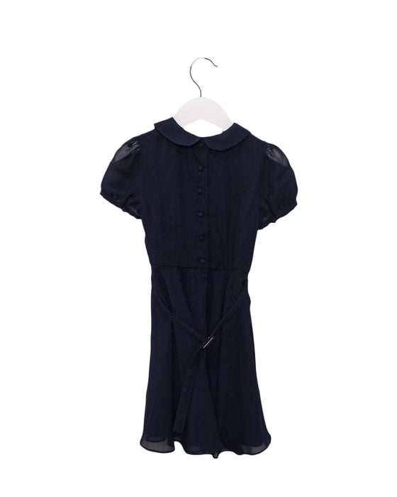 A Navy Short Sleeve Dresses from Polo Ralph Lauren in size 4T for girl. (Back View)