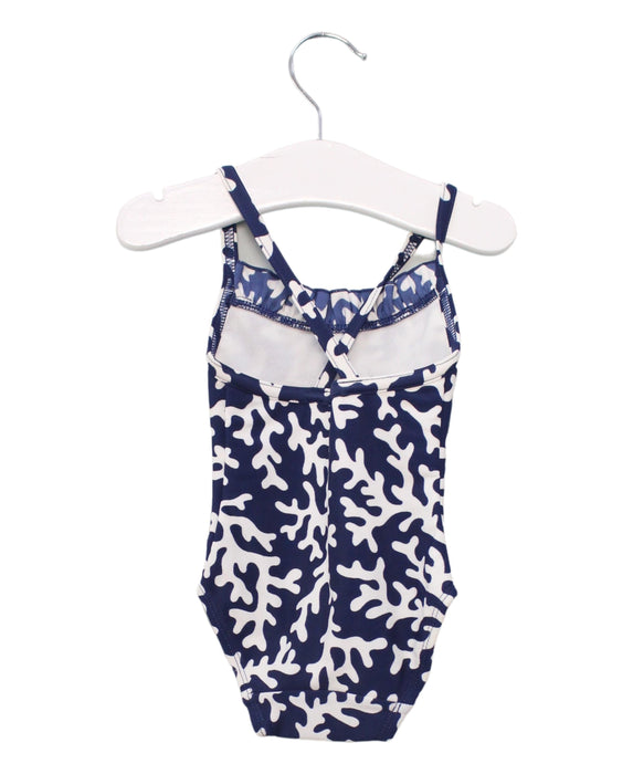 A Blue Swimsuits from Sabina Swims in size 6-12M for girl. (Back View)