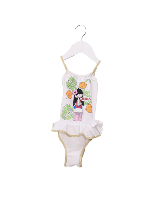 A White Swimsuits from Little Marc Jacobs in size 6-12M for girl. (Front View)