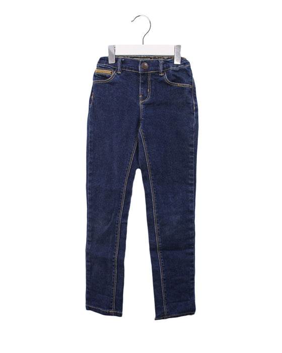 A Blue Jeans from Cyrillus in size 7Y for girl. (Front View)