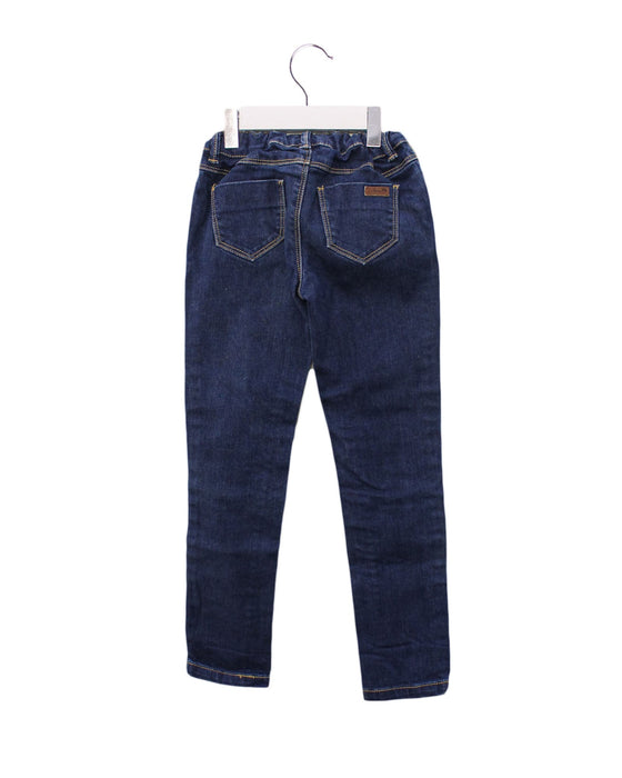 A Blue Jeans from Cyrillus in size 7Y for girl. (Back View)