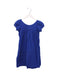 A Blue Short Sleeve Dresses from Bonton in size 6T for girl. (Front View)
