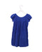A Blue Short Sleeve Dresses from Bonton in size 6T for girl. (Back View)