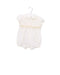A White Rompers from Il Gufo in size 0-3M for girl. (Front View)