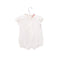A White Rompers from Il Gufo in size 0-3M for girl. (Back View)