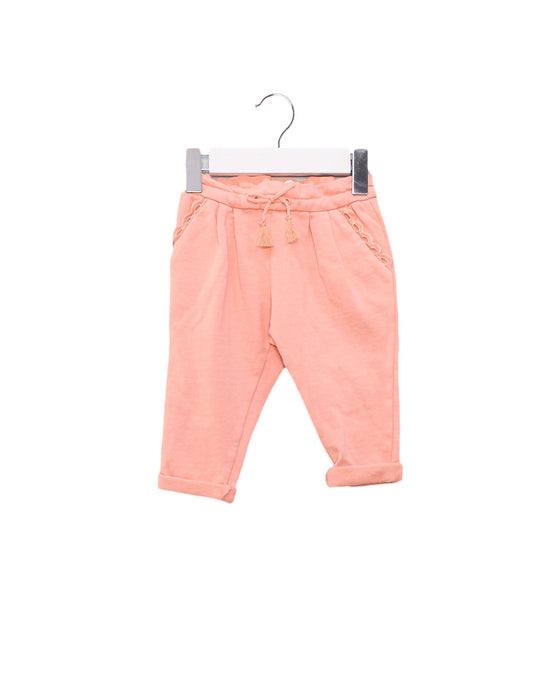 A Pink Sweatpants from Chloe in size 3-6M for girl. (Front View)