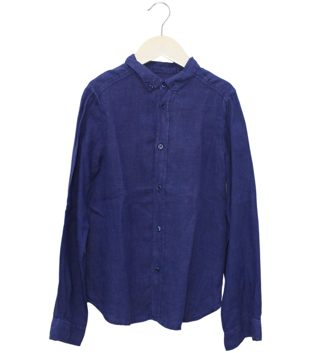 A Blue Shirts from Bonpoint in size 10Y for boy. (Front View)