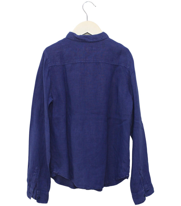 A Blue Shirts from Bonpoint in size 10Y for boy. (Back View)