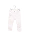 A White Jeans from Jacadi in size 12-18M for girl. (Front View)
