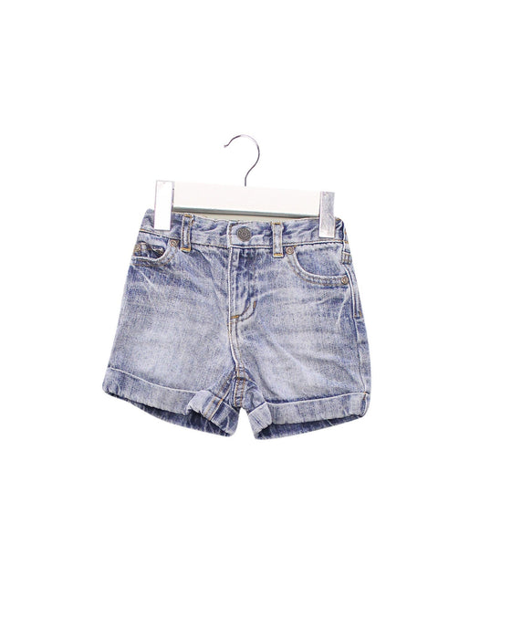 A Blue Shorts from Ralph Lauren in size 6-12M for girl. (Front View)