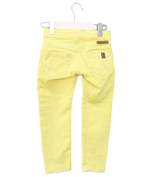A Yellow Casual Pants from Bonpoint in size 3T for girl. (Back View)