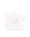 A White Short Sleeve Tops from Jacadi in size 6-12M for girl. (Front View)