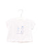 A White Short Sleeve Tops from Jacadi in size 6-12M for girl. (Front View)