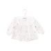 A White Long Sleeve Tops from Tartine et Chocolat in size 6-12M for girl. (Front View)