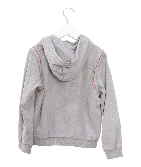 A Grey Lightweight Jackets from Dolce & Gabbana in size 6T for boy. (Back View)