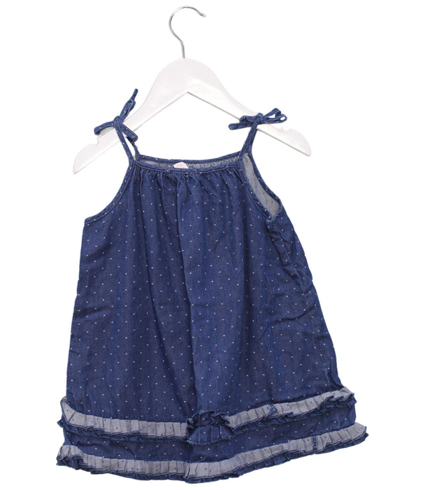 A Navy Sleeveless Dresses from Country Road in size 12-18M for girl. (Back View)