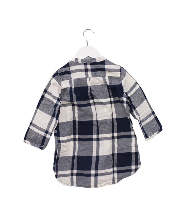 A Navy Long Sleeve Tops from Crewcuts in size 4T for girl. (Back View)