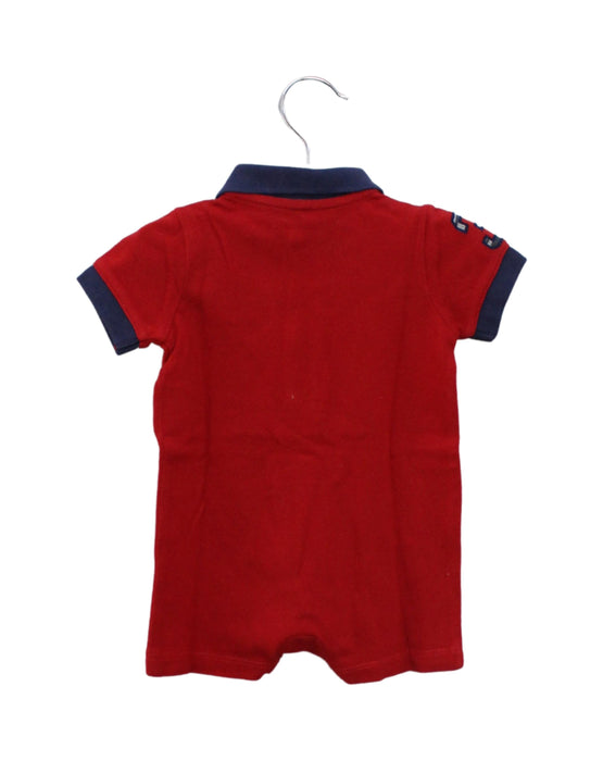 A Red Short Sleeve Rompers from Ralph Lauren in size 3-6M for boy. (Back View)
