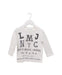 A White Long Sleeve Tops from Little Marc Jacobs in size 2T for boy. (Front View)