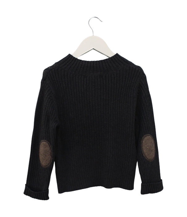 A Black Knit Sweaters from Velveteen in size 6T for boy. (Back View)