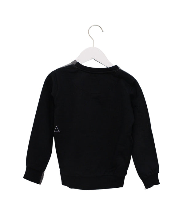 A Grey Sweatshirts from Eleven Paris in size 6T for boy. (Back View)