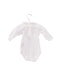 A White Long Sleeve Bodysuits from Bonpoint in size 0-3M for girl. (Back View)