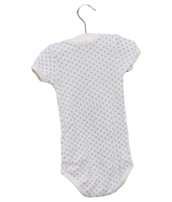 A Blue Short Sleeve Bodysuits from Petit Bateau in size 2T for boy. (Back View)