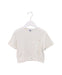 A Ivory Short Sleeve T Shirts from Petit Bateau in size 3T for girl. (Front View)