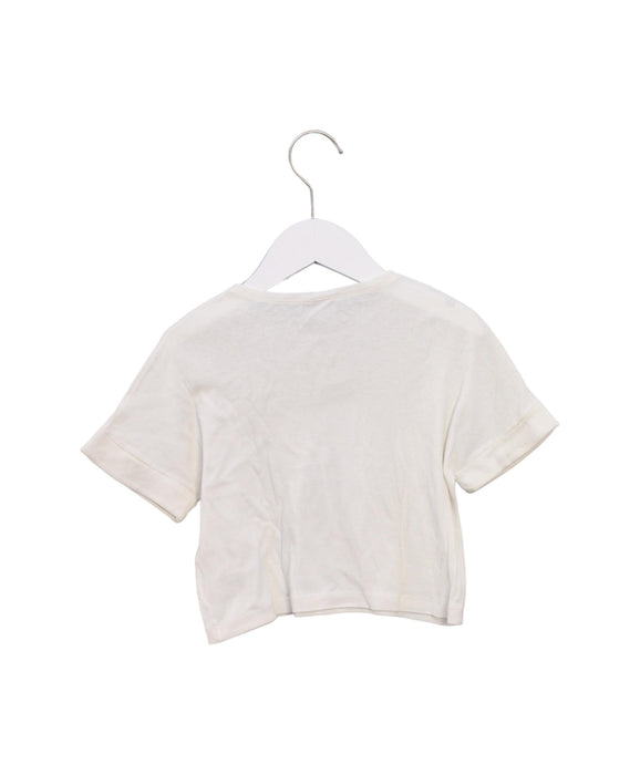 A Ivory Short Sleeve T Shirts from Petit Bateau in size 3T for girl. (Back View)