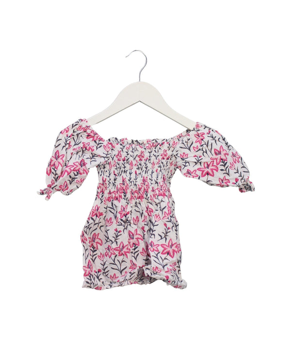 A Pink Short Sleeve Tops from Seed in size 3T for girl. (Front View)