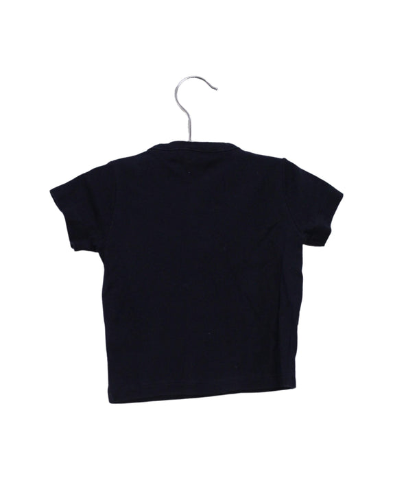 A Black Short Sleeve Tops from Petit Bateau in size 6-12M for boy. (Back View)