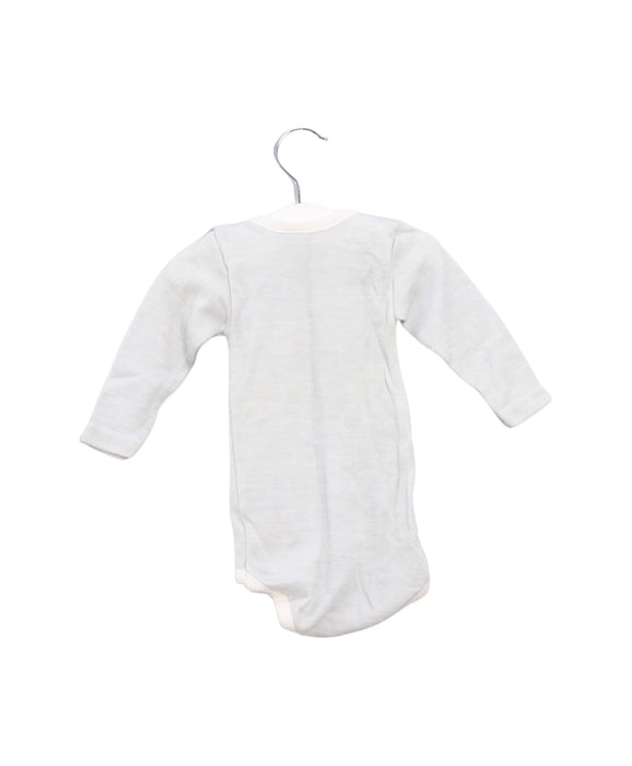 A Blue Long Sleeve Bodysuits from Petit Bateau in size 3-6M for boy. (Back View)