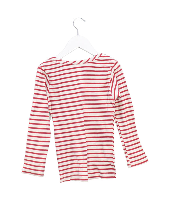 A Red Long Sleeve Tops from Mabo in size 4T for boy. (Back View)