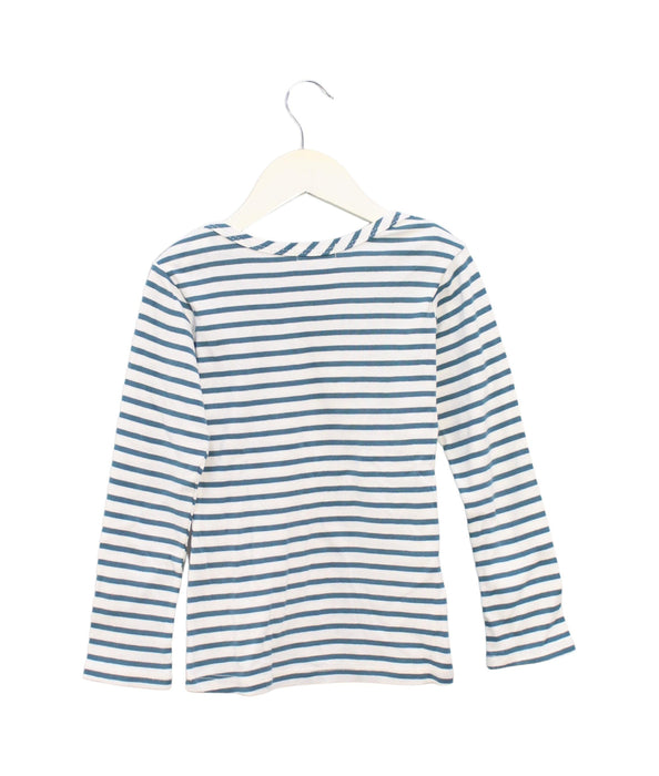 A Teal Long Sleeve Tops from Mabo in size 4T for boy. (Back View)