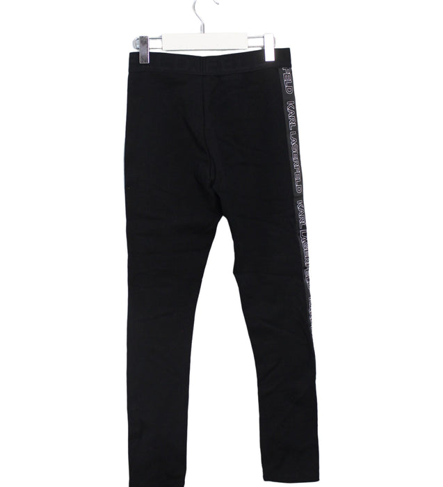A Black Leggings from Karl Lagerfeld in size 10Y for girl. (Back View)