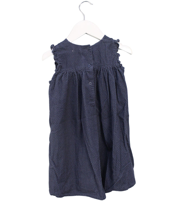 A Navy Sleeveless Dresses from Bout'Chou in size 18-24M for girl. (Back View)