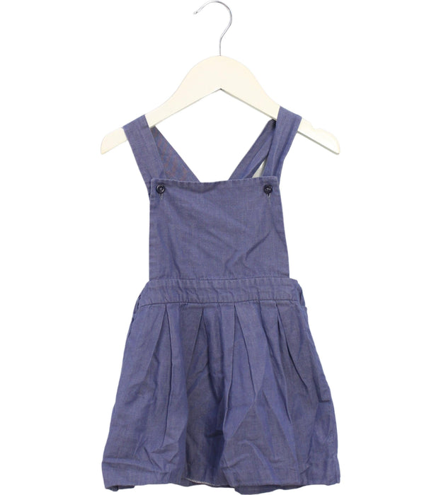A Blue Sleeveless Dresses from Jacadi in size 3T for girl. (Front View)
