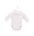 A White Long Sleeve Bodysuits from Bout'Chou in size 0-3M for girl. (Front View)